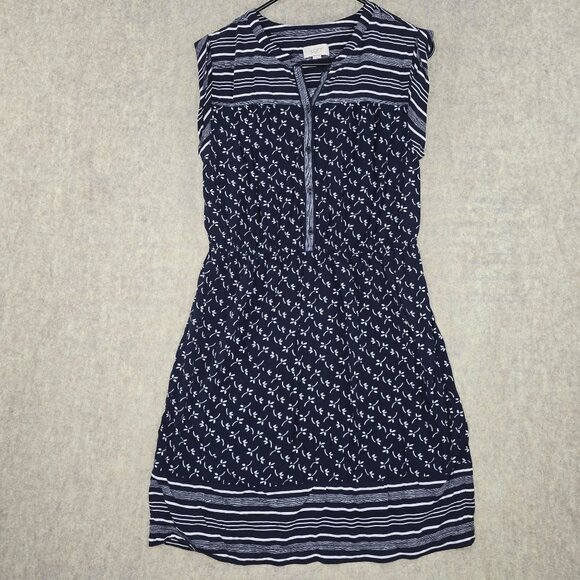 Loft Outlet Womens M Navy & White Casual Dress - Picture 1 of 5